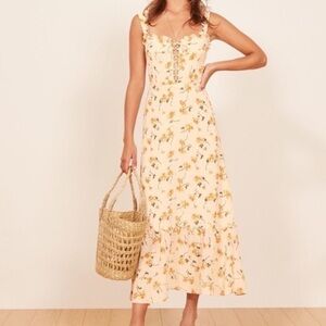 Reformation Naples White Dress